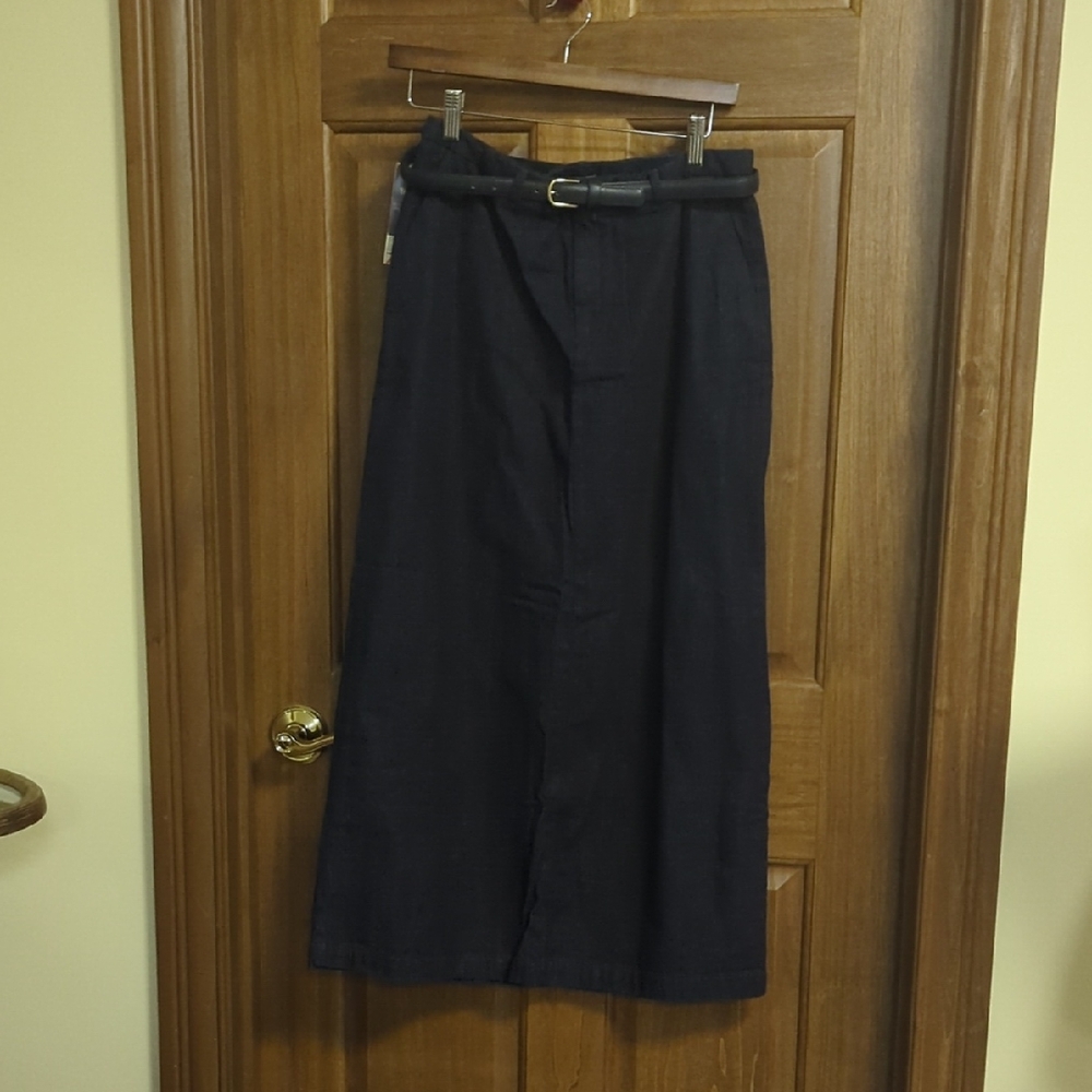 Vintage Dockers Navy Maxi Skirt NWT